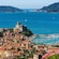 Vista aérea de la Riviera italiana